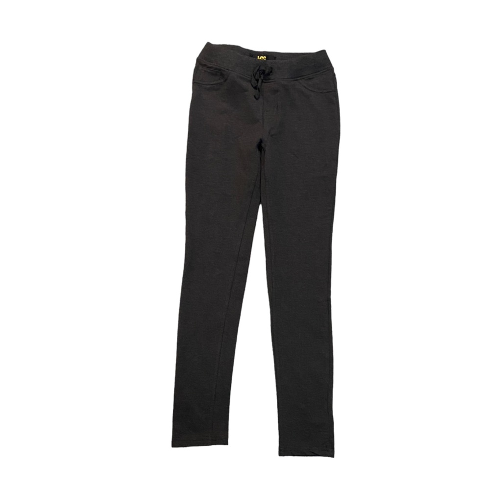 Lee sweatpants pull on dark gray back pockets jeans details size 10